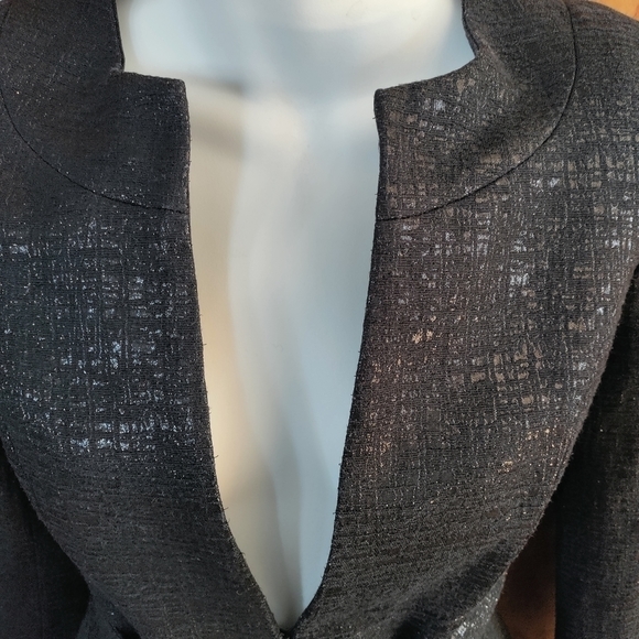 WHITE House Black Market Women's Black blazer jacket size 4 - Picture 4 of 10